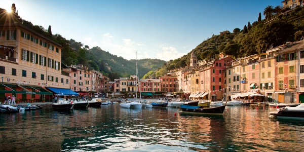 Panoramic view on Portofino